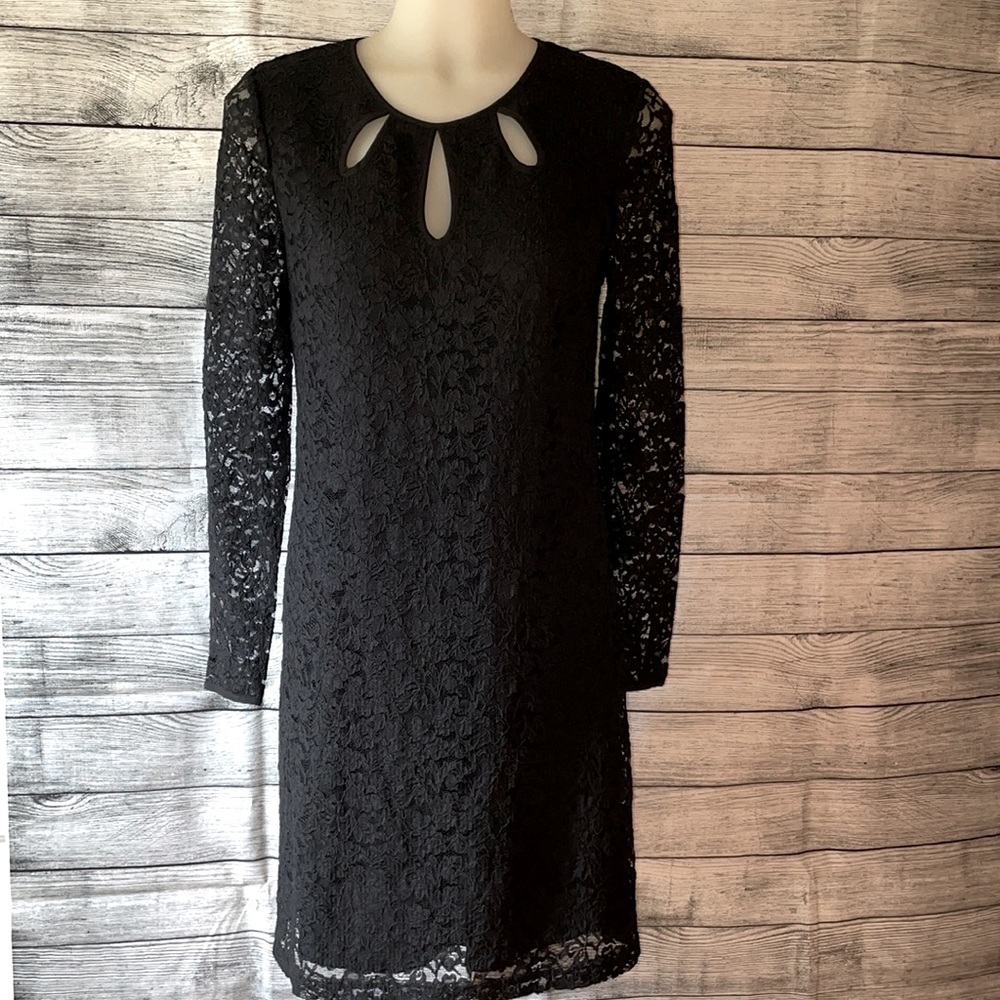 Beautiful Black Juicy Couture Lace Dress with Cut-out Neckline